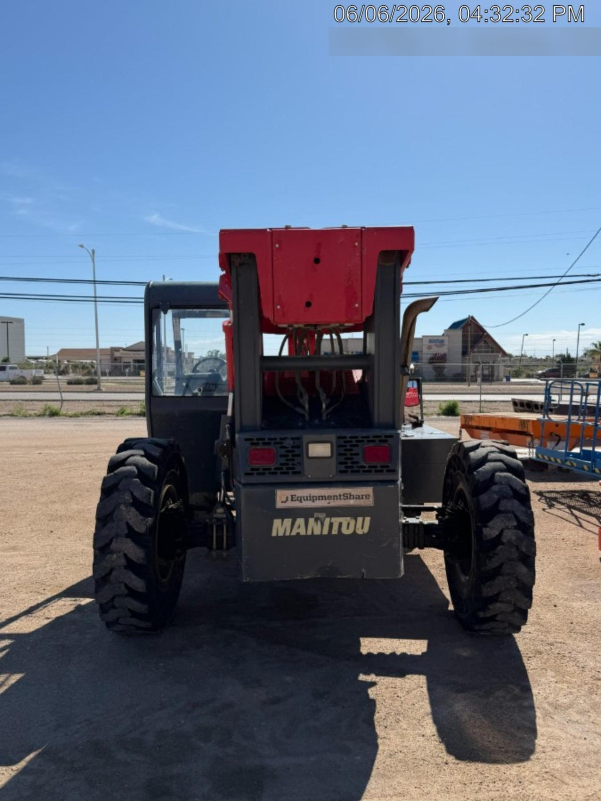 2018 Manitou MTA8044 MTA 8044 - 74 HP T4, Canopy, Worklights/Strobe, Beacon, 66" Carriage, 48" Forks, Solid Tires, Lift Hook, Aux Hydraulics