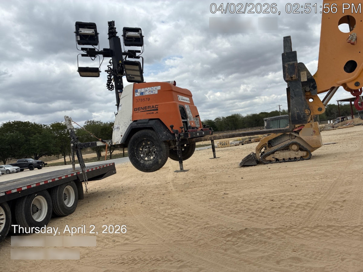 2023 Generac MLT2 Diesel, Flex Switch 120V Input, Powerzone Controller, 
(4) 320W LED Lights, 4kW Generator, 39.9 Gal Fuel Tank, 2" Ball, T3