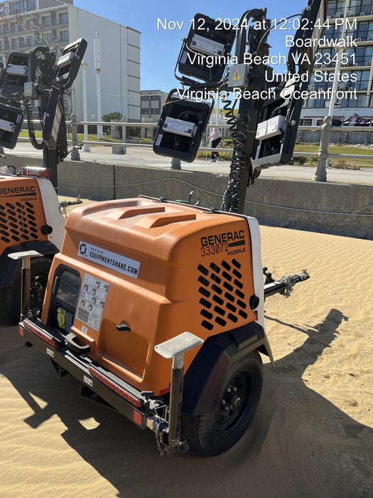 2023 Generac MLT2 Diesel, Flex Switch 120V Input, Powerzone Controller, (4) 320W LED Lights, 4kW Generator, 39.9 Gal Fuel Tank, 2" Ball, T3