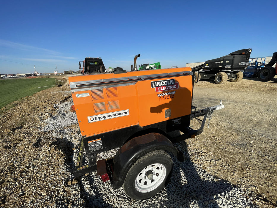 2021 Lincoln Electric Vantage 322 Vantage 322 Ready Pak 3 w/ Decals, ORANGE (includes trailer, cable rack, fender light kit) NO Telematics