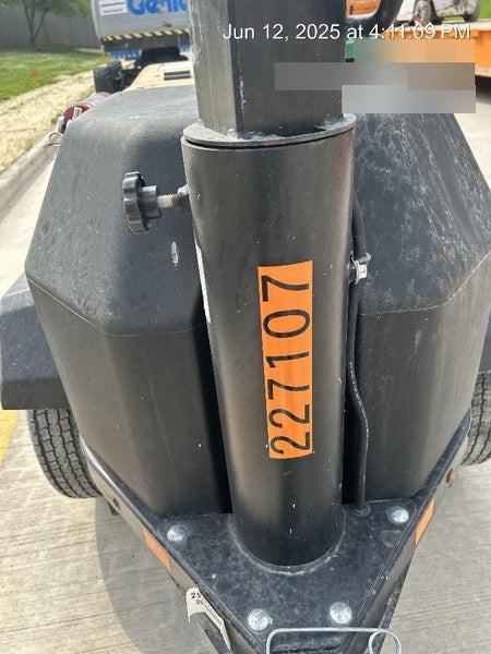 2022 Allmand NLV3GR (4) LED Light Fixture 350W, 23' Vertical Mast, 3kW Prime, Towable, Deep Sea L401, Leveling Jacks, Yanmar T4F 5.8hp