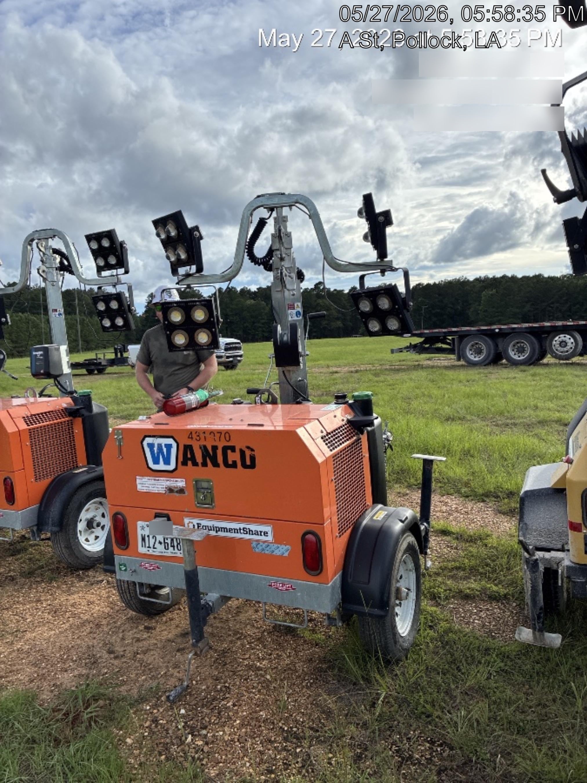 2024 Wanco WLTT-4MM4K Diesel, Deep Sea Controller, Shore Power Plug, Auto Start, (4) 350W LED Floodlights, 4kW Generator, 60 Gal Fuel Tank, 2" Ball, T3