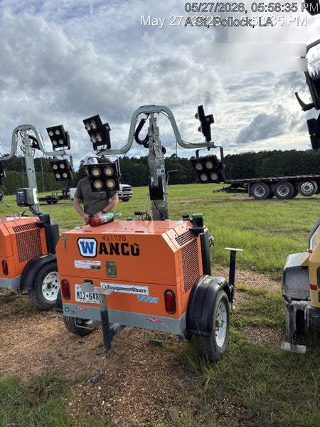 2024 Wanco WLTT-4MM4K Diesel, Deep Sea Controller, Shore Power Plug, Auto Start, (4) 350W LED Floodlights, 4kW Generator, 60 Gal Fuel Tank, 2" Ball, T3