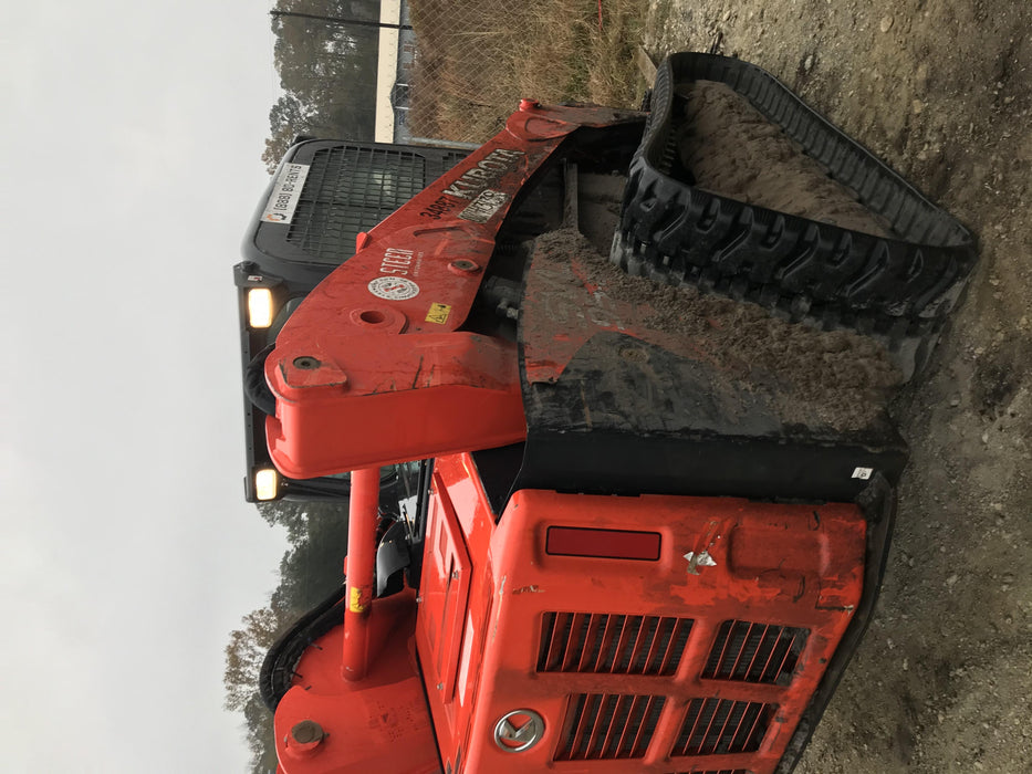 2019 Kubota SVL95-2S Cab/Heat/Air, Standard Tracks, Standard Flow, Hydraulic QC 80" HD Tooth Bucket