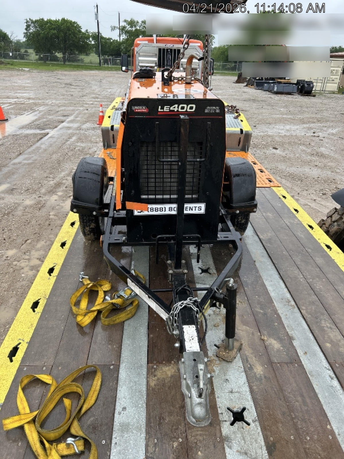 2022 Lincoln Electric LE400 Kubota V1505, Trlr, Cable Rack, Light Kit, ES Decals, T3