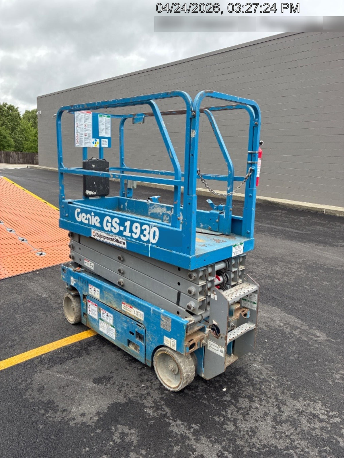 2018 Genie GS-1930 Genie GS-1930 w/Fixed Rail, Chain Entry
