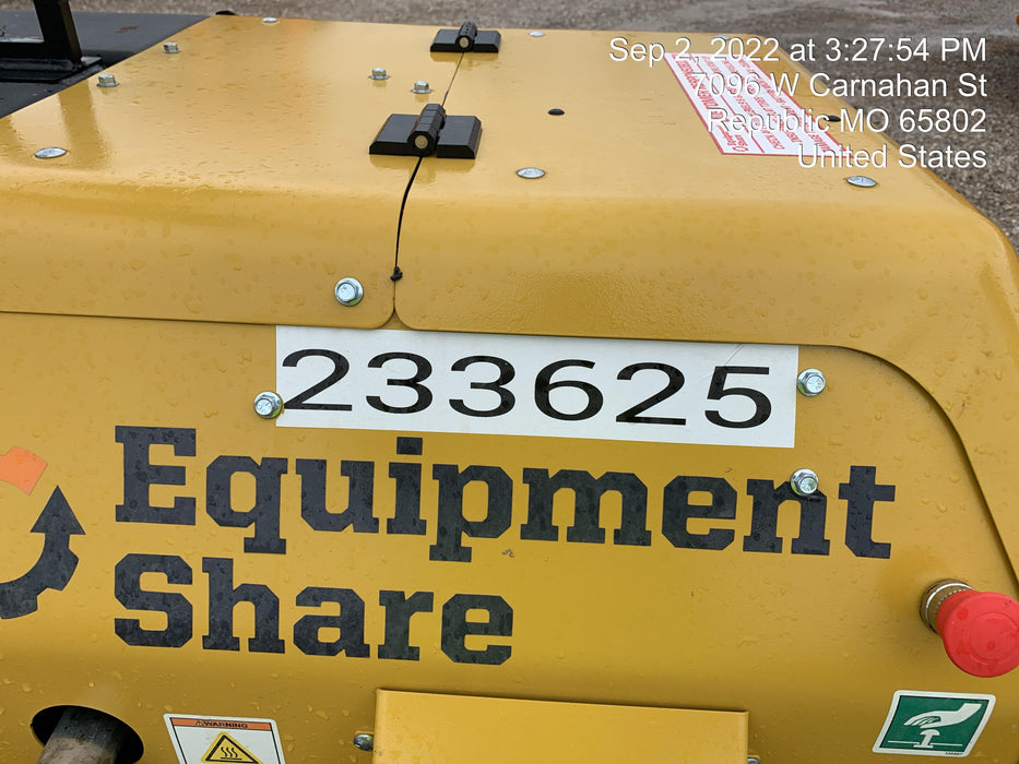 2022 Allmand NLV3GR (4) LED Light Fixture 350W, 23' Vertical Mast, 3kW Prime, Towable, Deep Sea L401, Leveling Jacks, Yanmar T4F 5.8hp