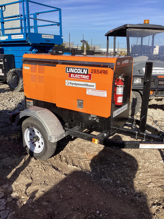 2022 Lincoln Electric LE400 Kubota V1505, Trlr, Cable Rack, Light Kit, ES Decals, T3