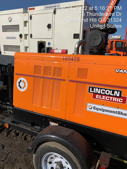 2021 Lincoln Electric Vantage 549X Ready Pak 3, ORANGE (includes trailer, cable rack, fender light kit)