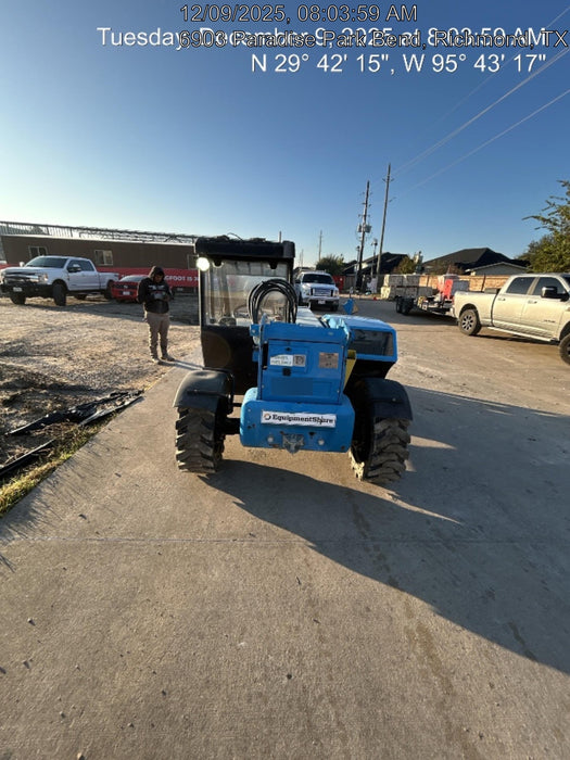 2019 Genie GTH-5519 Cab/Heat/AC, Solid RT Tires, LED Work Lights, Beacon w/48" Carriage, 48" Forks