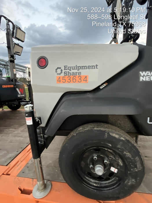 2024 Wacker Neuson LTT4 Diesel, Kohler KDW702, Deep Sea Controller, Auto Start, LED 320W, Bypass Outlet, T3