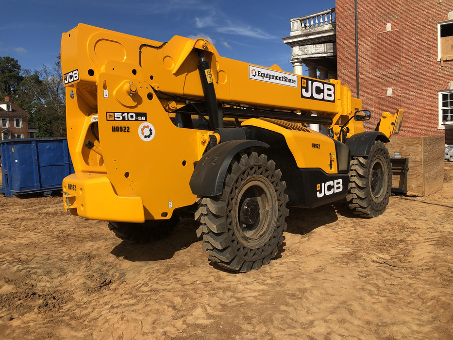 2020 JCB 510-56 Canopy, Solid Tires, Work Lights, Beacon, Aux Hydraulics, Back up Alarm, Lifting Eye, ES Decals