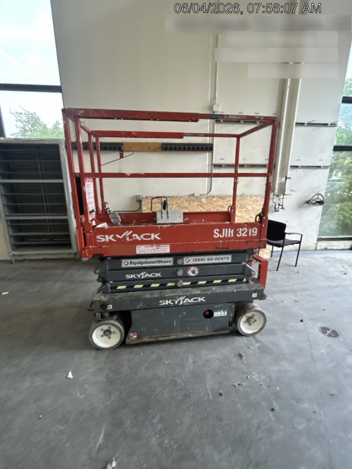2016 Skyjack SJIII-3219 Standard Rental Specs
