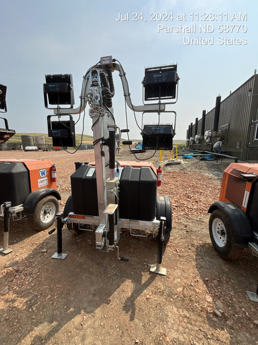 2024 Wanco WLTT-4MM4K Diesel, Deep Sea Controller, Shore Power Plug, Auto Start, (4) 350W LED Floodlights, 4kW Generator, 60 Gal Fuel Tank, 2" Ball, T3