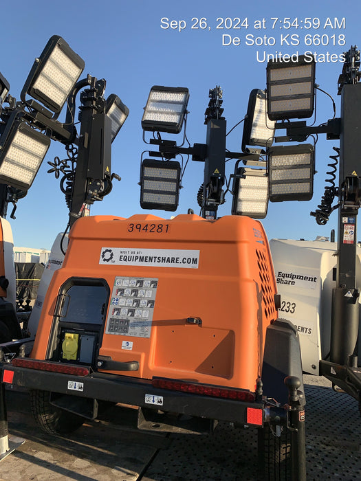 2024 Generac MLT2 Diesel, Flex Switch 120V Input, Powerzone Controller, 
(4) 320W LED Lights, 4kW Generator, 39.9 Gal Fuel Tank, 2" Ball, T3