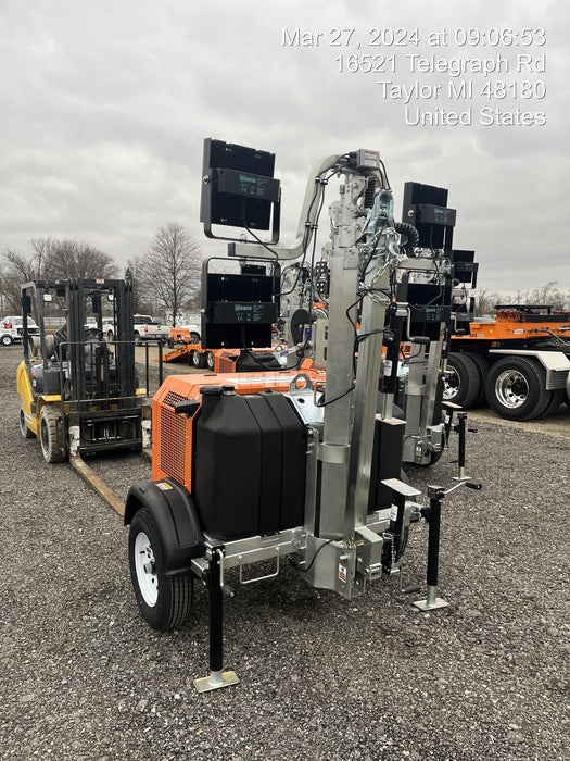 2024 Wanco WLTT-4MM4K Diesel, Deep Sea Controller, Shore Power Plug, Auto Start, (4) 350W LED Floodlights, 4kW Generator, 60 Gal Fuel Tank, 2" Ball, T3