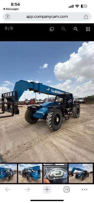 2018 Genie GTH-844 Genie GTH-844 w/Open ROPS, Solid Tires, beacon/work lights, 60" carriage/forks