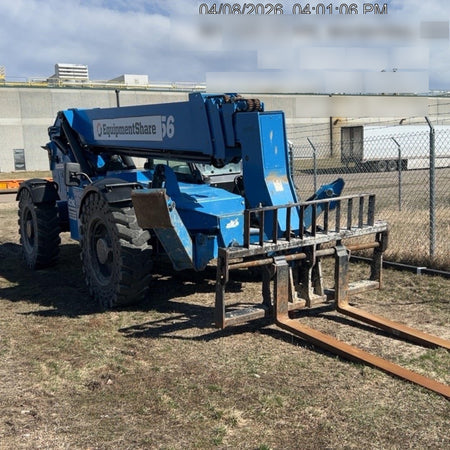 2018 Genie GTH-1056 Genie GTH-1056 w/Enclosed Cab w/HVAC, Work Lights, Solid Tires, Beacon, 60" Carriage and Forks
