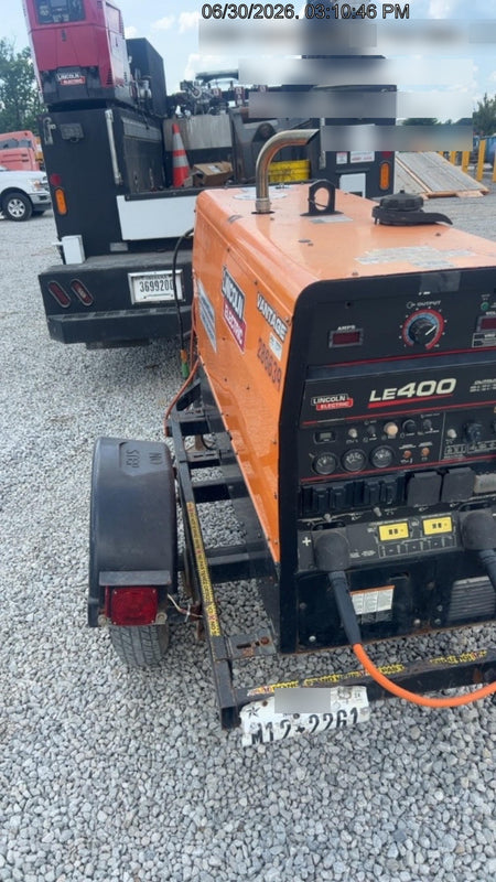2022 Lincoln Electric LE400 Kubota V1505, Trlr, Cable Rack, Light Kit, ES Decals, T3