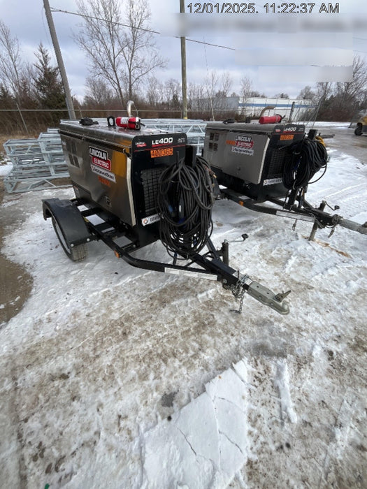 2024 Lincoln Electric LE400 Kubota V1505, Trlr, Cable Rack, Light Kit, ES Decals, T3