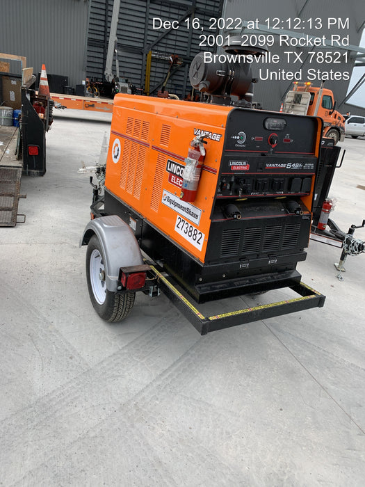 2022 Lincoln Electric Vantage 549X Crosslink Technology, Trailer Mounted, ES Decals, T3