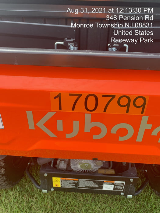 2021 Kubota RTV-X1140W-H Plastic Canopy, Windshield Acrylic Clear, LED Strobe Light, Wire Harness Kit, Back up Alarm