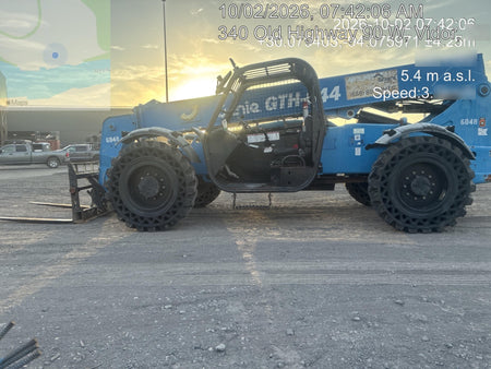 2017 Genie GTH-844 Genie GTH-844, Solid Tires, 60" carriage/forks, Open ROPS, Work Lights