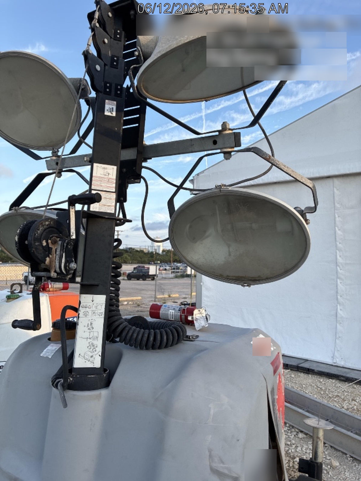 2019 Wacker Neuson LTV6L-MH Wacker Neuson LTV6L Mobile Light Tower w/Fuel Level Sensor Installed