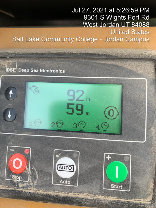 2021 Allmand NLV3GR (4) LED Light Fixture 350W, 23' Vertical Mast, 3kW Prime, Towable, Deep Sea L401, Leveling Jacks, Yanmar T4F 5.8hp