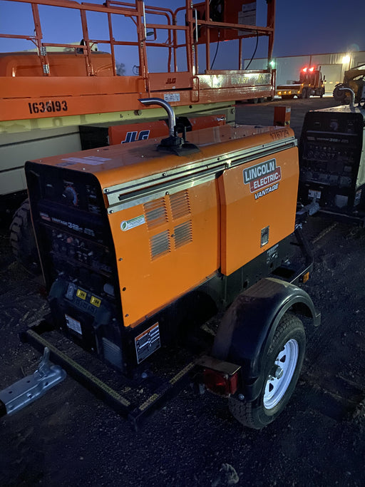 2021 Lincoln Electric Vantage 322 Vantage 322 Ready Pak 3 w/ Decals, ORANGE (includes trailer, cable rack, fender light kit) NO Telematics