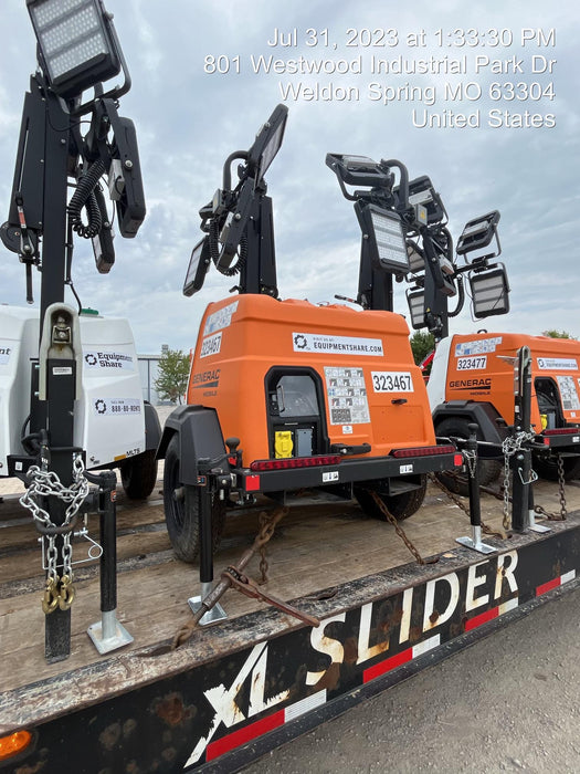 2023 Generac MLT2 Diesel, Flex Switch 120V Input, Powerzone Controller, (4) 320W LED Lights, 4kW Generator, 39.9 Gal Fuel Tank, 2" Ball, T3