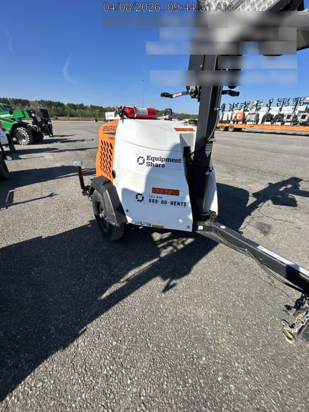 2023 Generac MLT2 Diesel, Flex Switch 120V Input, Powerzone Controller, (4) 320W LED Lights, 4kW Generator, 39.9 Gal Fuel Tank, 2" Ball, T3