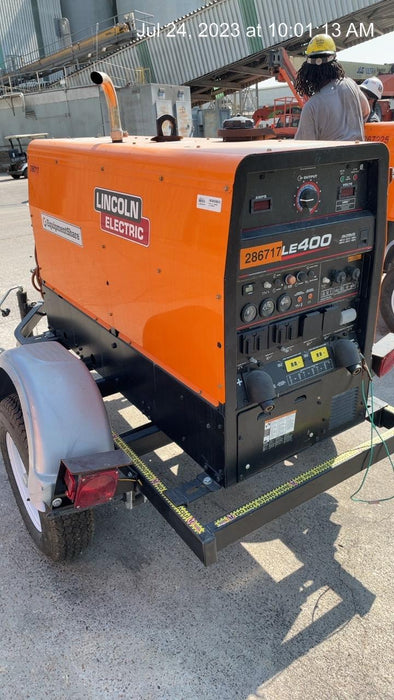 2022 Lincoln Electric LE400 Kubota V1505, Trlr, Cable Rack, Light Kit, ES Decals, T3