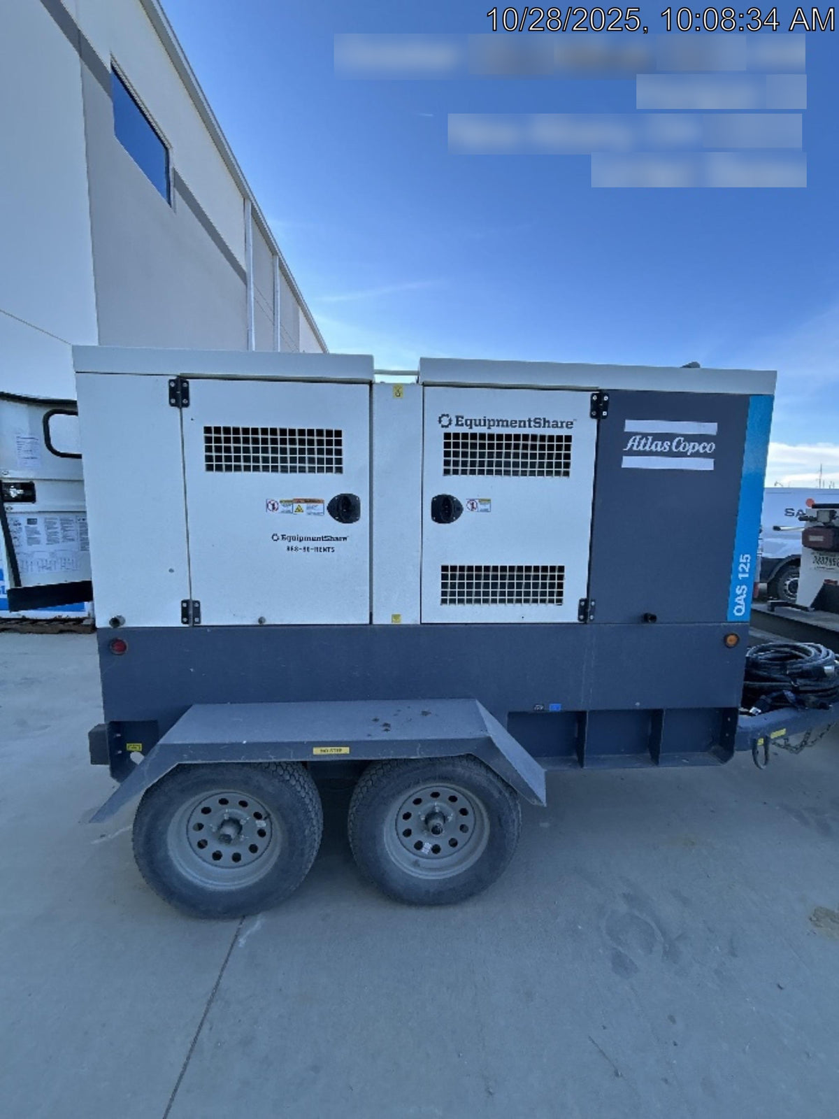 2023 ATLAS COPCO QAS 125