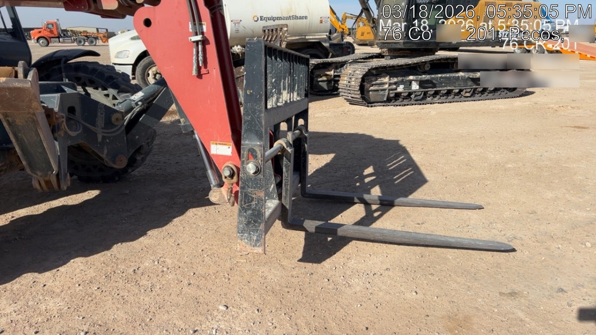 2018 Manitou MTA10055 Manitou MTA 10055 w/Open ROPS, Work Lights/Strobe, Aux Hyd, Solid Tires, Lift Hook, 66" Carriage, 60" Forks