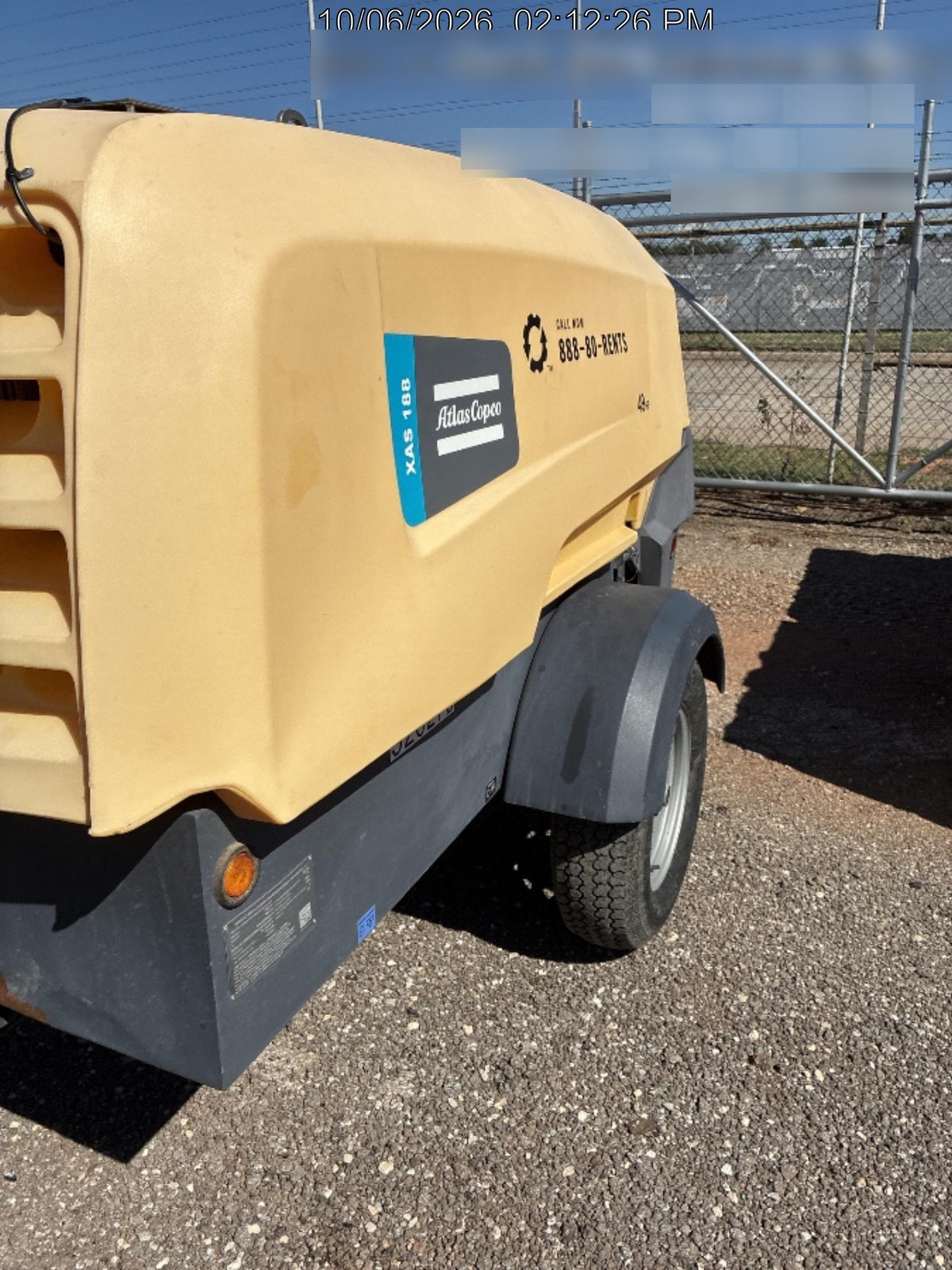 2023 ATLAS COPCO XAS188 CWK