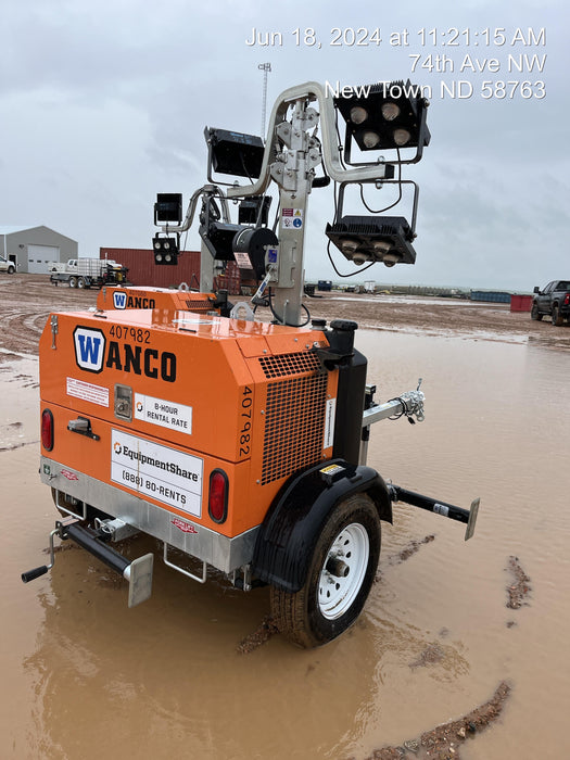 2024 Wanco WLTT-4MM4K Diesel, Deep Sea Controller, Shore Power Plug, Auto Start, (4) 350W LED Floodlights, 4kW Generator, 60 Gal Fuel Tank, 2" Ball, T3