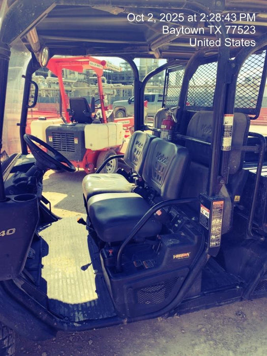 2021 Kubota RTV-X1140W-H Plastic Canopy, Windshield Acrylic Clear, LED Strobe Light, Wire Harness Kit, Back up Alarm
