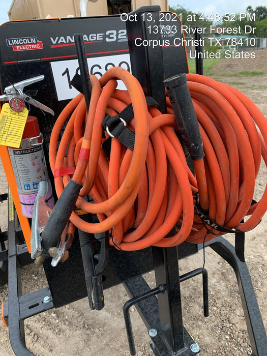 2021 Lincoln Electric Vantage 322 Vantage 322 Ready Pak 3 w/ Decals, ORANGE (includes trailer, cable rack, fender light kit) NO Telematics