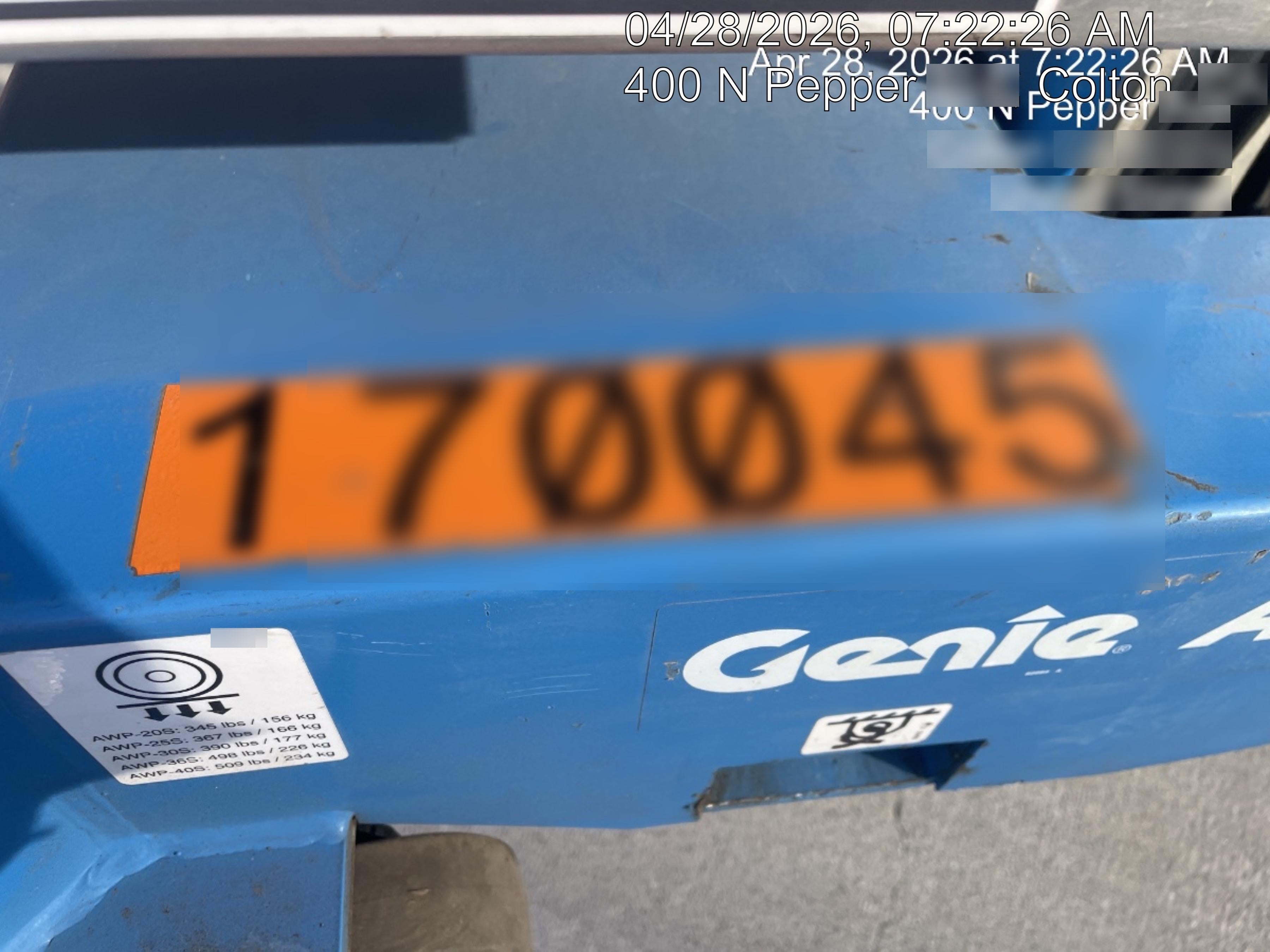 2021 GENIE AWP-30S DC