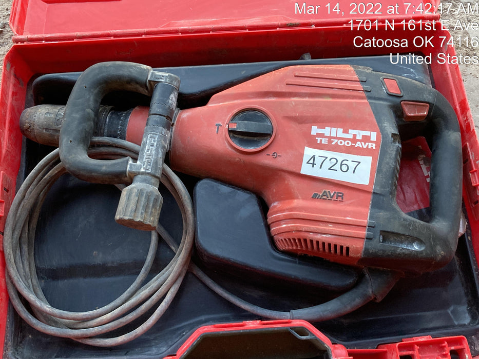 2019 HILTI TE 700-AVR