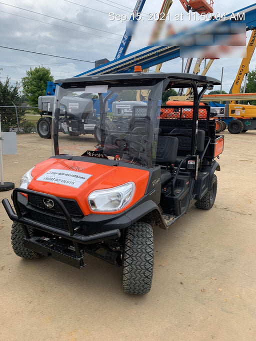 2021 Kubota RTV-X1140W-H Plastic Canopy, Windshield Acrylic Clear, LED Strobe Light, Wire Harness Kit, Back up Alarm