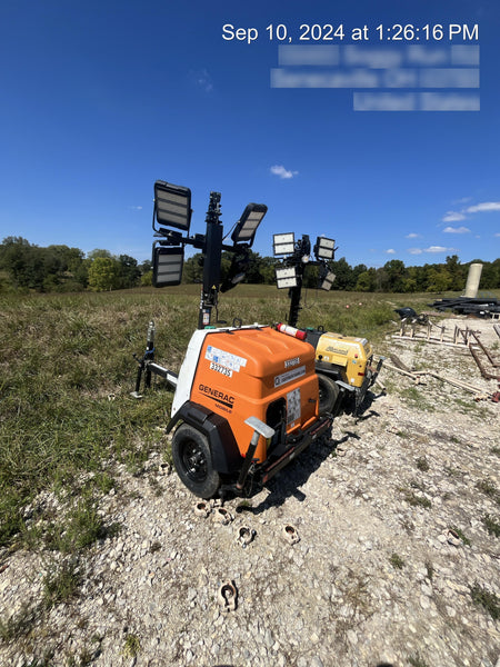 2023 Generac MLT2 Diesel, Flex Switch 120V Input, Powerzone Controller, (4) 320W LED Lights, 4kW Generator, 39.9 Gal Fuel Tank, 2" Ball, T3