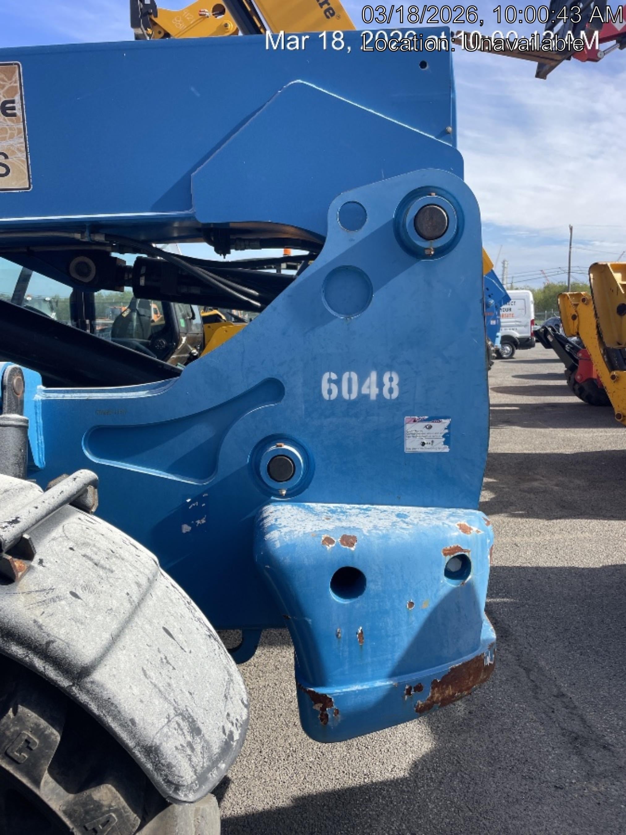 2017 Genie GTH-844 Genie GTH-844, Solid Tires, 60" carriage/forks, Open ROPS, Work Lights