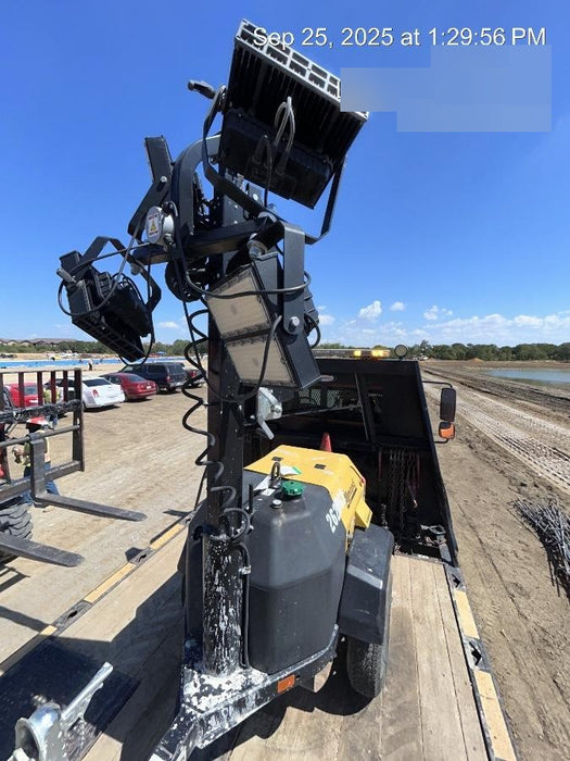 2022 Allmand NLV3GR (4) LED Light Fixture 350W, 23' Vertical Mast, 3kW Prime, Towable, ES Decals, T3