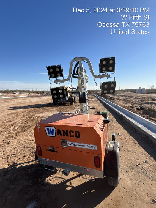 2024 Wanco WLTT-4MM4K Diesel, Deep Sea Controller, Shore Power Plug, Auto Start, (4) 350W LED Floodlights, 4kW Generator, 60 Gal Fuel Tank, 2" Ball, T3