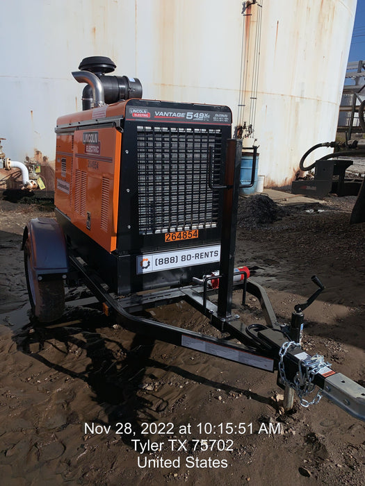 2022 Lincoln Electric Vantage 549X Crosslink Technology, Trailer Mounted, ES Decals, T3