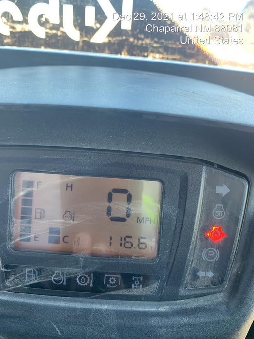 2021 Kubota RTV-X1140W-H Plastic Canopy, Windshield Acrylic Clear, LED Strobe Light, Wire Harness Kit, Back up Alarm