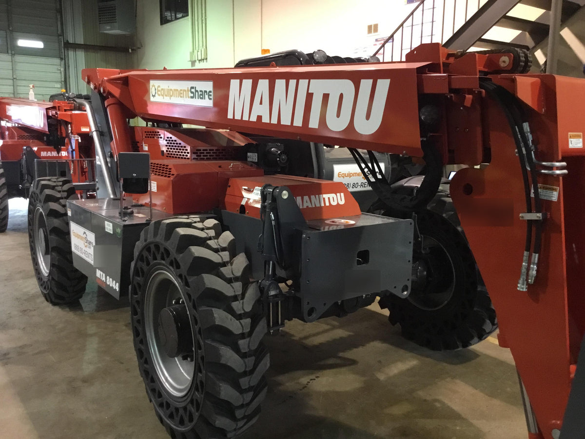2018 Manitou MTA8044 MTA 8044 - 74 HP T4, Canopy, Worklights/Strobe, Beacon, 66" Carriage, 48" Forks, Solid Tires, Lift Hook, Aux Hydraulics
