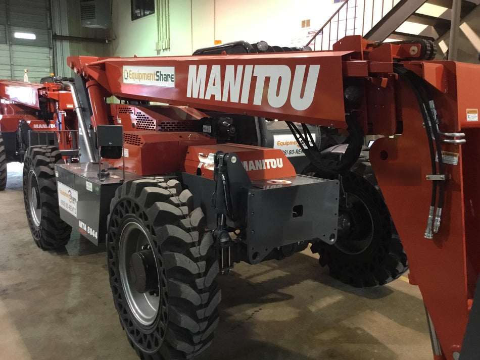 2018 Manitou MTA8044 MTA 8044 - 74 HP T4, Canopy, Worklights/Strobe, Beacon, 66" Carriage, 48" Forks, Solid Tires, Lift Hook, Aux Hydraulics